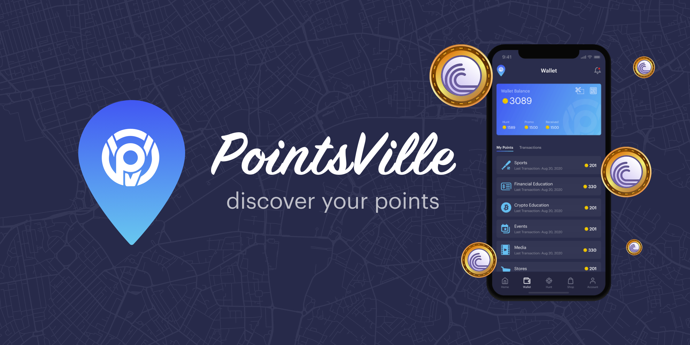 همکاری بیت تورنت با اپلیکیشن واقعیت افزوده PointsVille