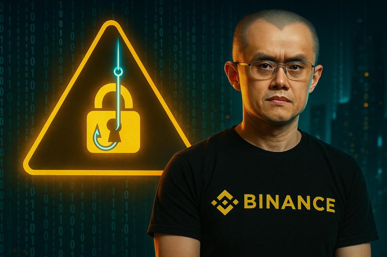 هشدار CZ درباره حملات فیشینگ در سایت‌های کریپتویی!