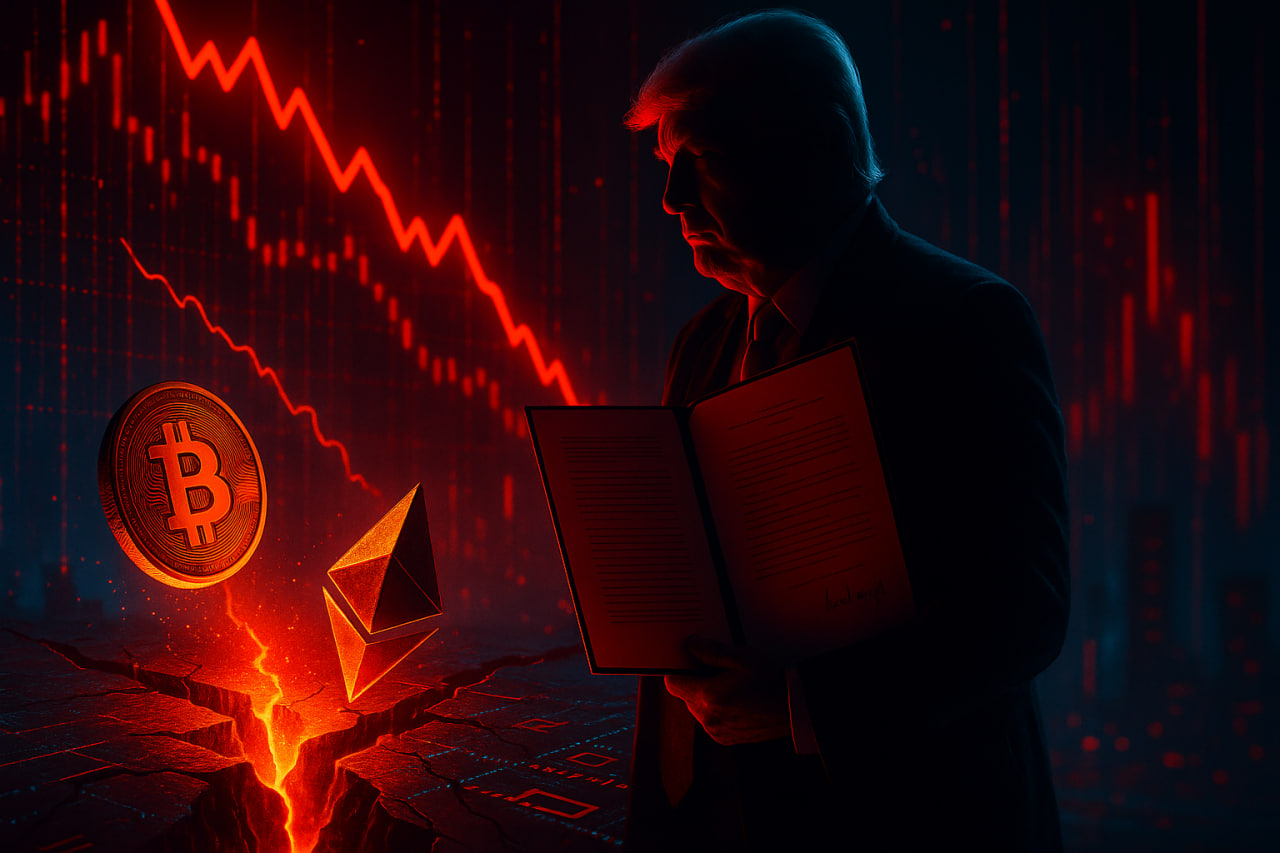 تعرفههای ترامپ بازار کریپتو را لرزاند؛ ۱۷۷ میلیون دلار لیکویید شد!
