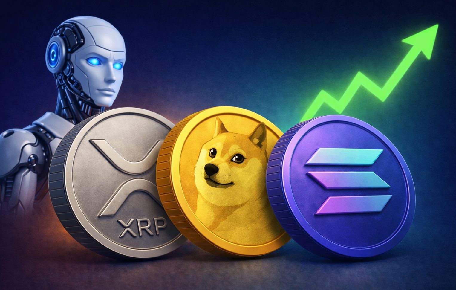 پیش‌بینی ریپل، سولانا و دوج کوین تا پایان سال ۲۰۲۶ از نظر هوش مصنوعی کلاود