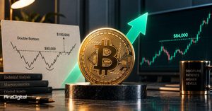 خیز بیت کوین برای تارگت ۱۰۰ هزار دلاری با تشکیل الگوی کف دوقلو