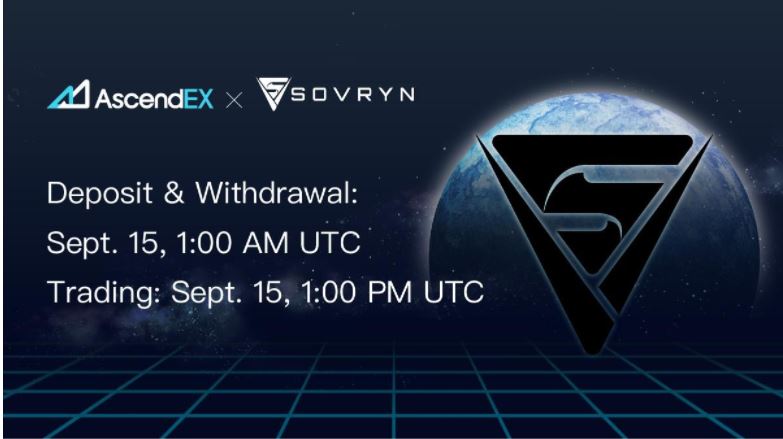 صرافی AscendEX کوین Sovryn را اضافه می‌کند