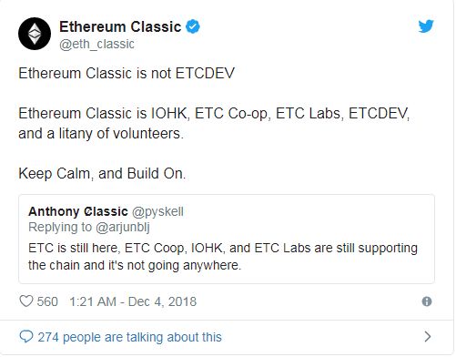 موج سقوط ارزهای دیجیتال بازهم قربانی گرفت/ گروه توسعهدهندهی ETCDEV اتریوم کلاسیک منحل میشود موج سقوط ارزهای دیجیتال بازهم قربانی گرفت/ گروه توسعهدهندهی ETCDEV اتریوم کلاسیک منحل میشود