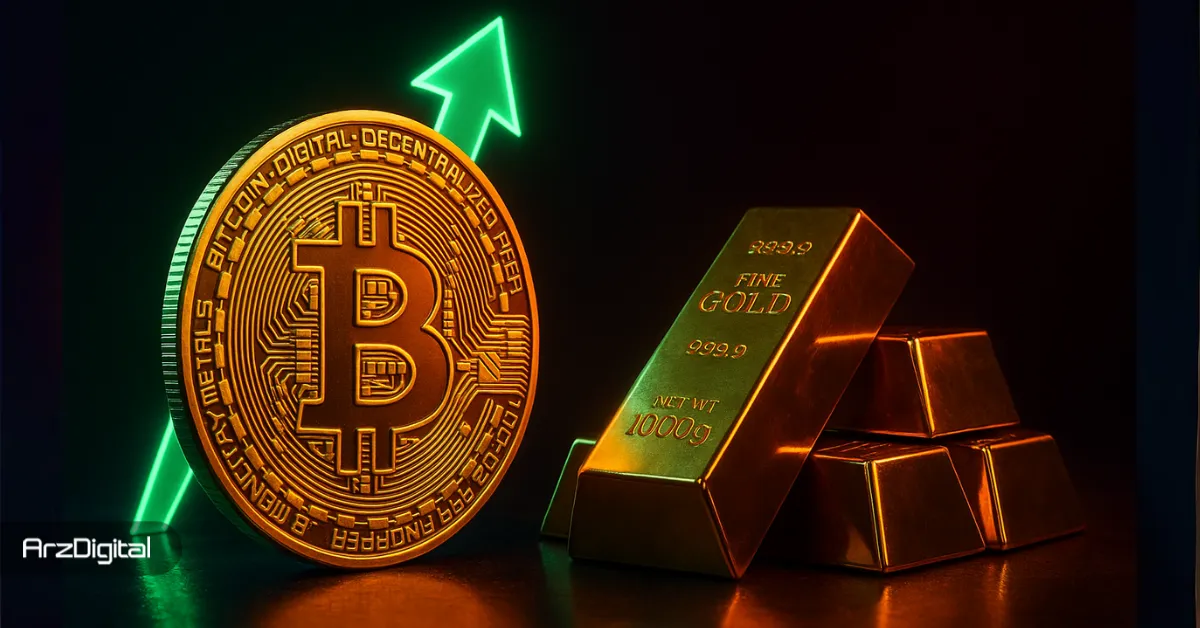 اگر ارزش بازار بیت کوین از طلا عبور کند، قیمت BTC به چه عددی می‌رسد؟