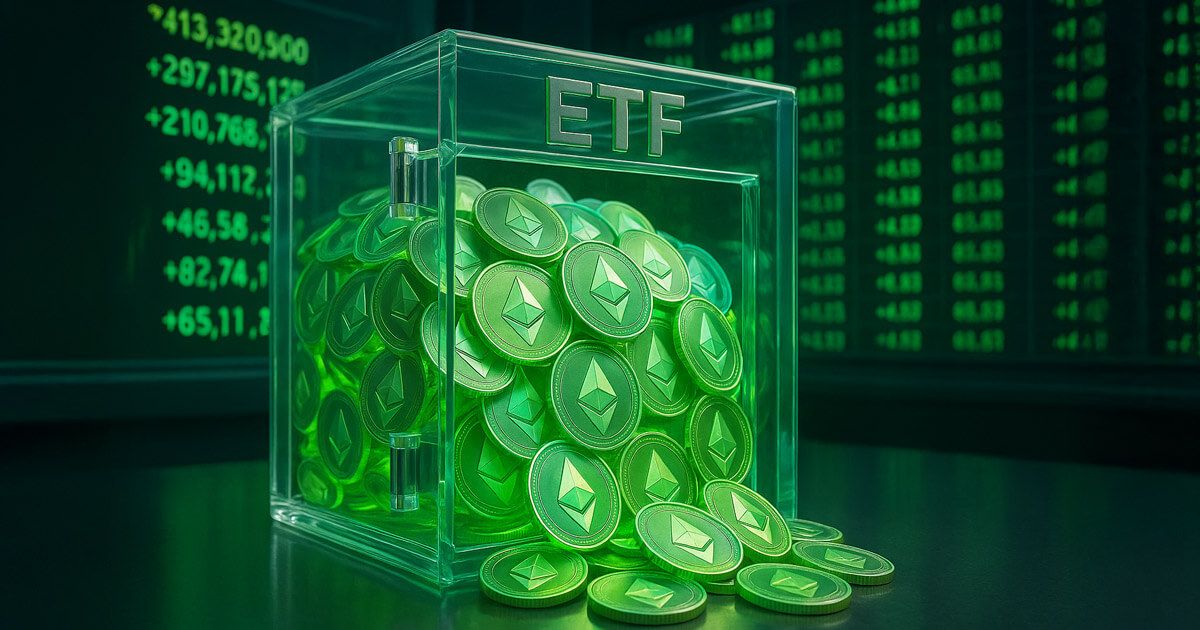 صندوق‌های ETF اتریوم دیروز ۵۲۴ میلیون دلار سرمایه جذب کردند!