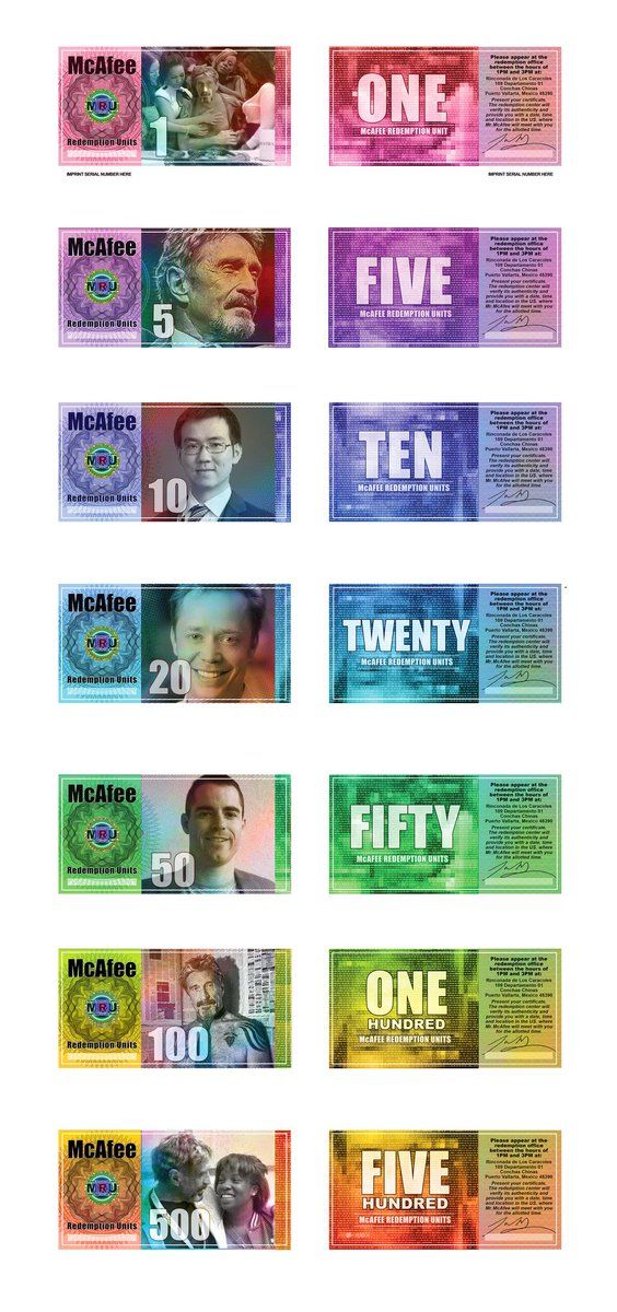 جان مکافی یک ارز دیجیتال فیزیکی عرضه می‌کند