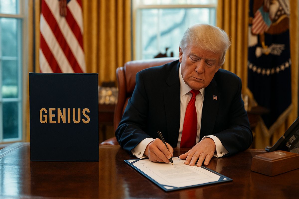 ترامپ قانون GENIUS را برای تنظیم شرایط استیبل کوین‌ها در آمریکا امضا کرد