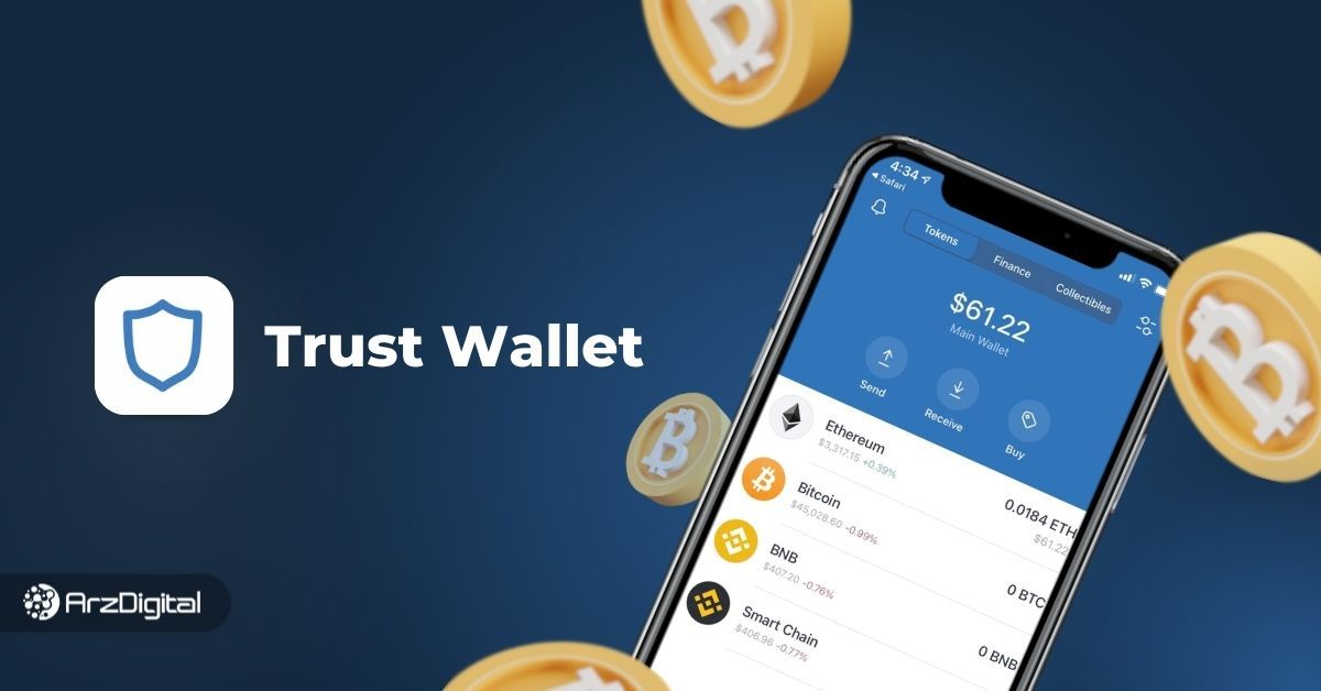 نحوه خرید و انتقال بیت کوین در تراست ولت