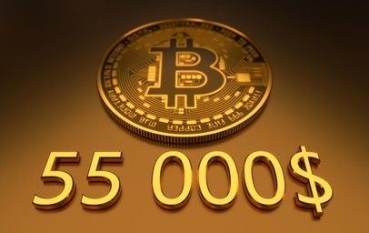 صعود بهای بیت کوین به بالای ۵۵,۰۰۰ دلار