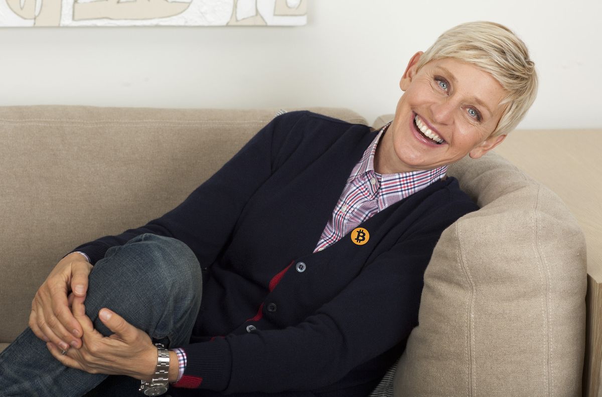 الن دی‌جنرس از بیت‌کوین می‌گوید!