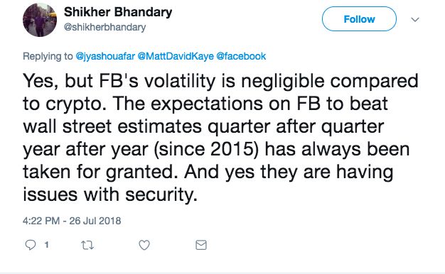 پوزخند جامعه ارزهای دیجیتال به سقوط سهام فیسبوک پوزخند جامعه ارزهای دیجیتال به سقوط سهام فیسبوک