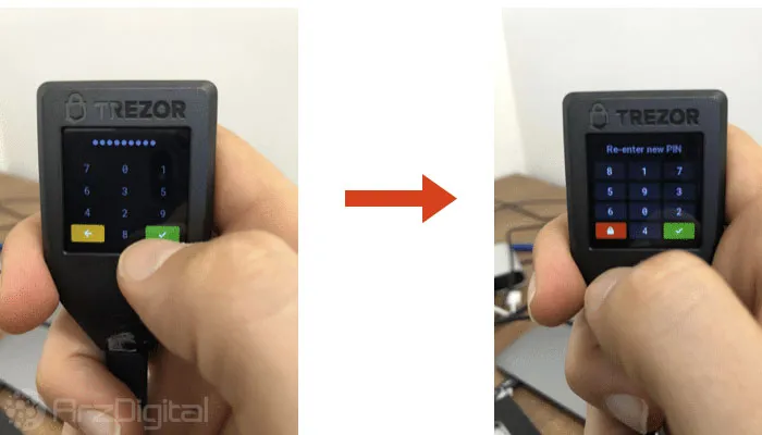 کیف پول TREZOR Model T کیف پول TREZOR Model T