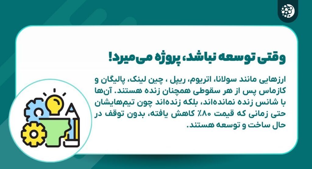 وقتی توسعه نباشد، پروژه می‌‌میرد