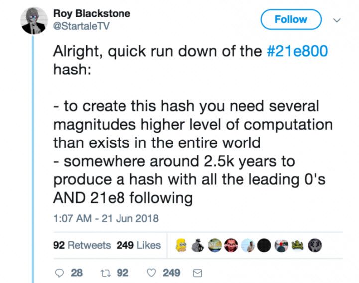 ساتوشی و راز هش 21e800 در بیت کوین