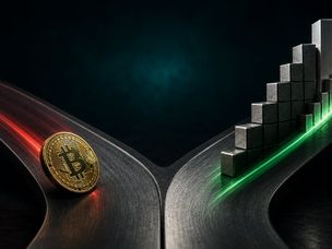 چرا مسیر بیت کوین و بازار سهام جدا شد؟ واگرایی عجیبی که تریدرها را نگران کرده است