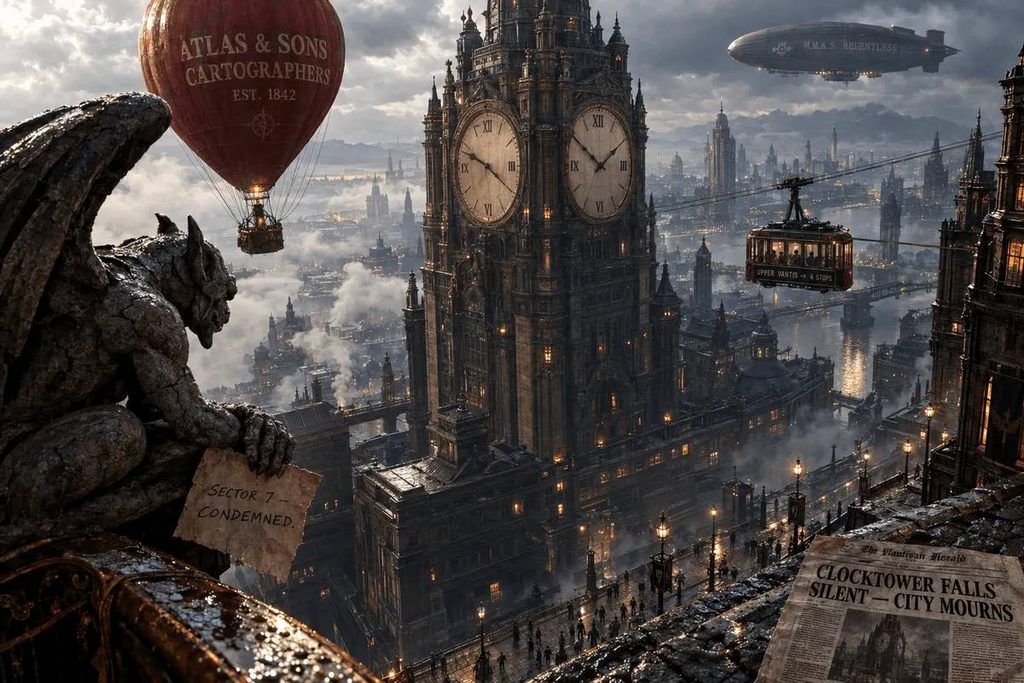 ChatGPT Images 2.5: The steampunk clock tower 