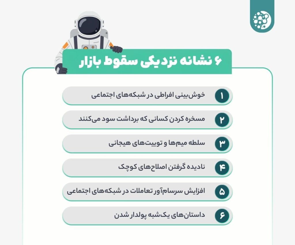 این بار با سقوط بازار غافلگیر نشوید! ۶ نشانه برای فروش فوری ارزهایتان
