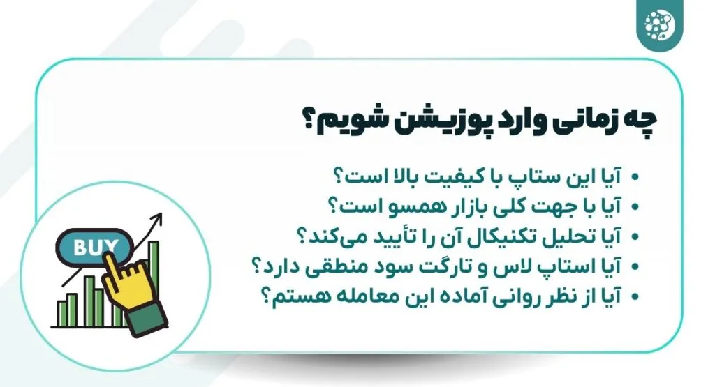 چه زمانی وارد پوزیشن معاملاتی شویم