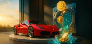 فراری خودروی مسابقه‌ای برنده لمانز را با توکن‌سازی به حراج می‌گذارد