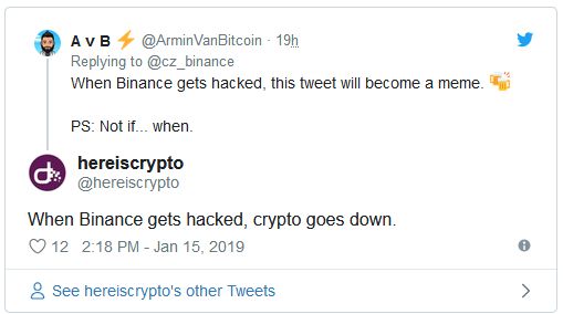 مدیر بایننس پس از توصیه به نگهداری ارزهای دیجیتال در صرافیها مورد انتقاد قرار گرفت مدیر بایننس پس از توصیه به نگهداری ارزهای دیجیتال در صرافیها مورد انتقاد قرار گرفت