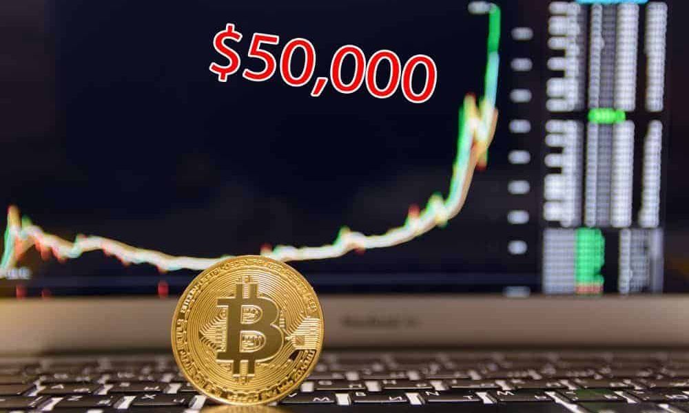 بیت کوین برای اولین از ۷ سپتامبر، توانست به سطح ۵۰,۰۰۰ دلار برسد