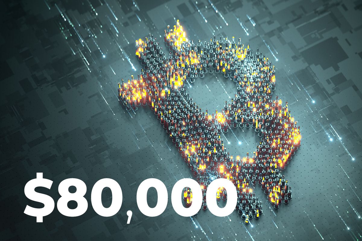 بلومبرگ: بیت کوین ۸۰,۰۰۰ دلار را نشانه گرفته است