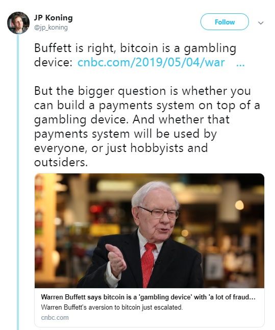 واکنش کاربران فضای مجازی به ادعای اخیر وارن بافت درباره‌ بیت کوین