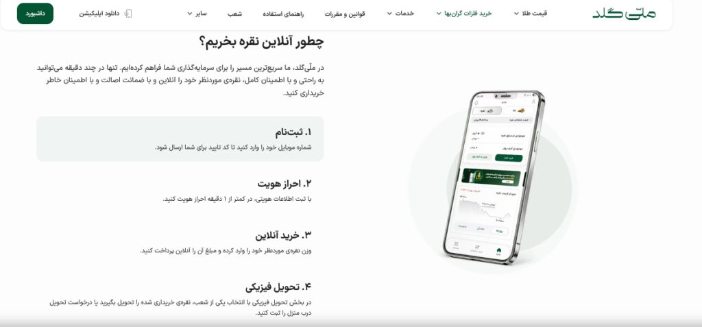 از کجا نقره بخریم؟ بهترین پلتفرم‌های آنلاین خرید نقره در ایران 