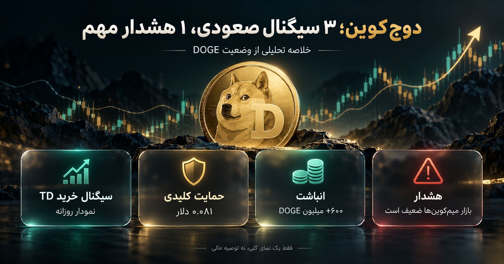 ۳ سیگنال صعودی که احتمال رشد انفجاری دوج کوین را مطرح می‌کنند