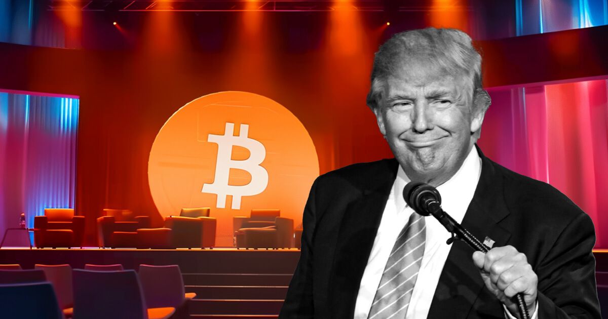 دونالد ترامپ در کنفرانس بیت کوین ۲۰۲۴ سخنرانی میکند