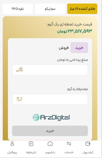 بررسی پلتفرم طلای آنلاین توکنیکو