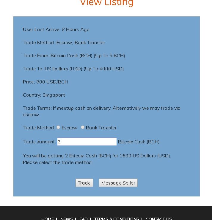 آشنایی با صرافی جدید بیت کوین کش نظیر به نظیر (P2P) به نام Localbitcoincash.org