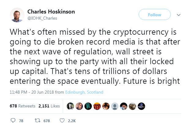 مدیر ارشد اتریوم: بازار ارزهای دیجیتال به زودی درخشان می‌شود