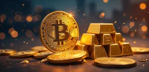 بهترین عملکرد طلا در برابر بیت کوین در سال ۲۰۲۵ رقم خورد