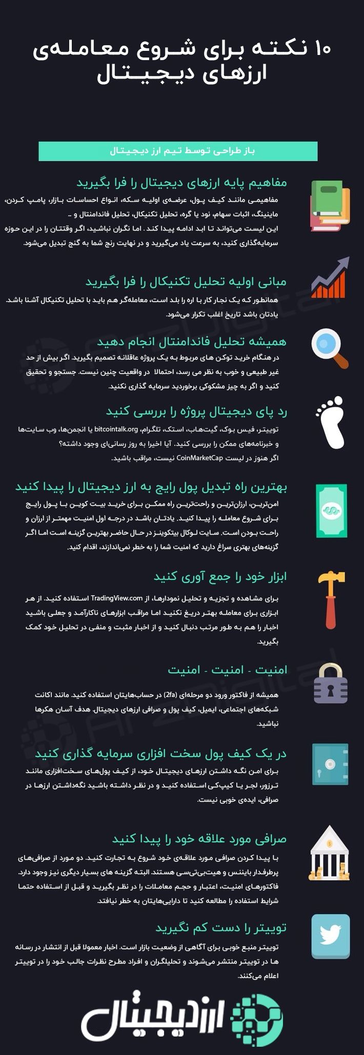 10 نکته برای شروع معامله و ترید ارزهای دیجیتال 10 نکته برای شروع معامله و ترید ارزهای دیجیتال