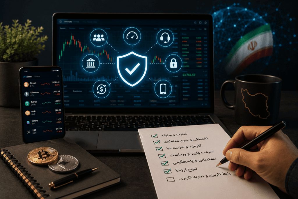 چطور یک صرافی ارز دیجیتال امن در ایران انتخاب کنیم؟