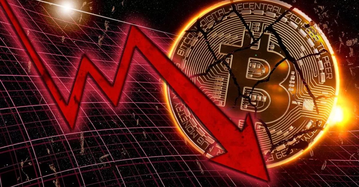 احتمال سقوط بیت کوین به کمتر از ۵۴,۰۰۰ دلار