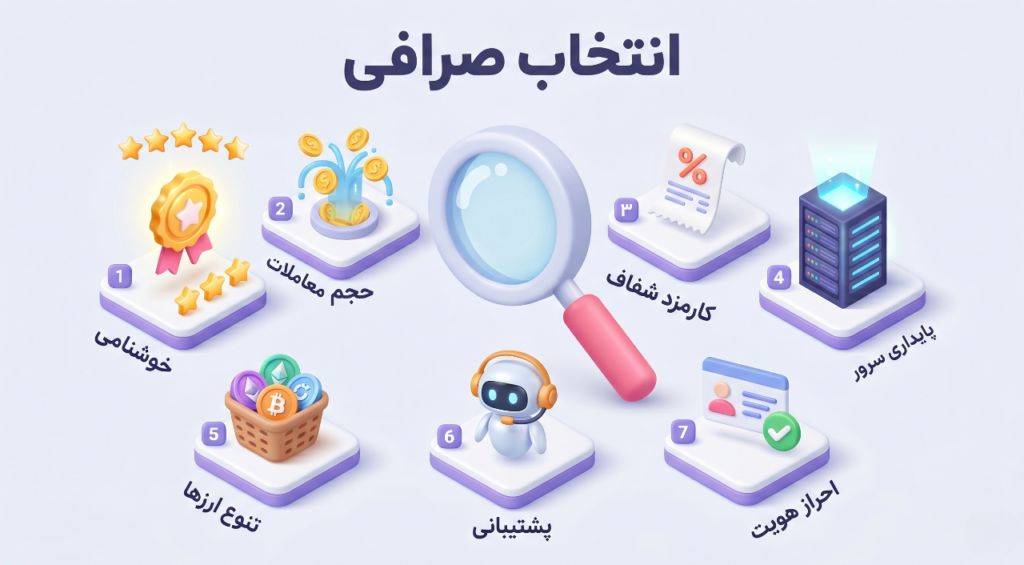 معیارهای انتخاب صرافی